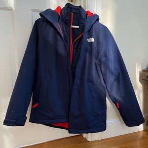 Boys North Face 3-1 Winter Jacket